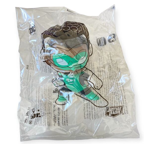 BURGER KING x DC COMICS Green Lantern Justice League Kids Meal Toy 3" NEW SEALED - Picture 2 of 6